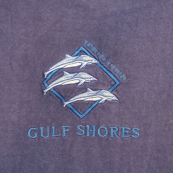 Delta Magnum Weight T-Shirt Tee Blue Size XL Crew Neck Short Sleeve Gulf Shores - Picture 4 of 12